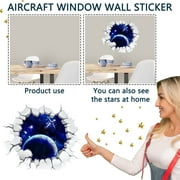 Accaprate Airplane 3D Sticker Sticker Home Sticker Universe Wall Decor Window Starry Wall Stickers