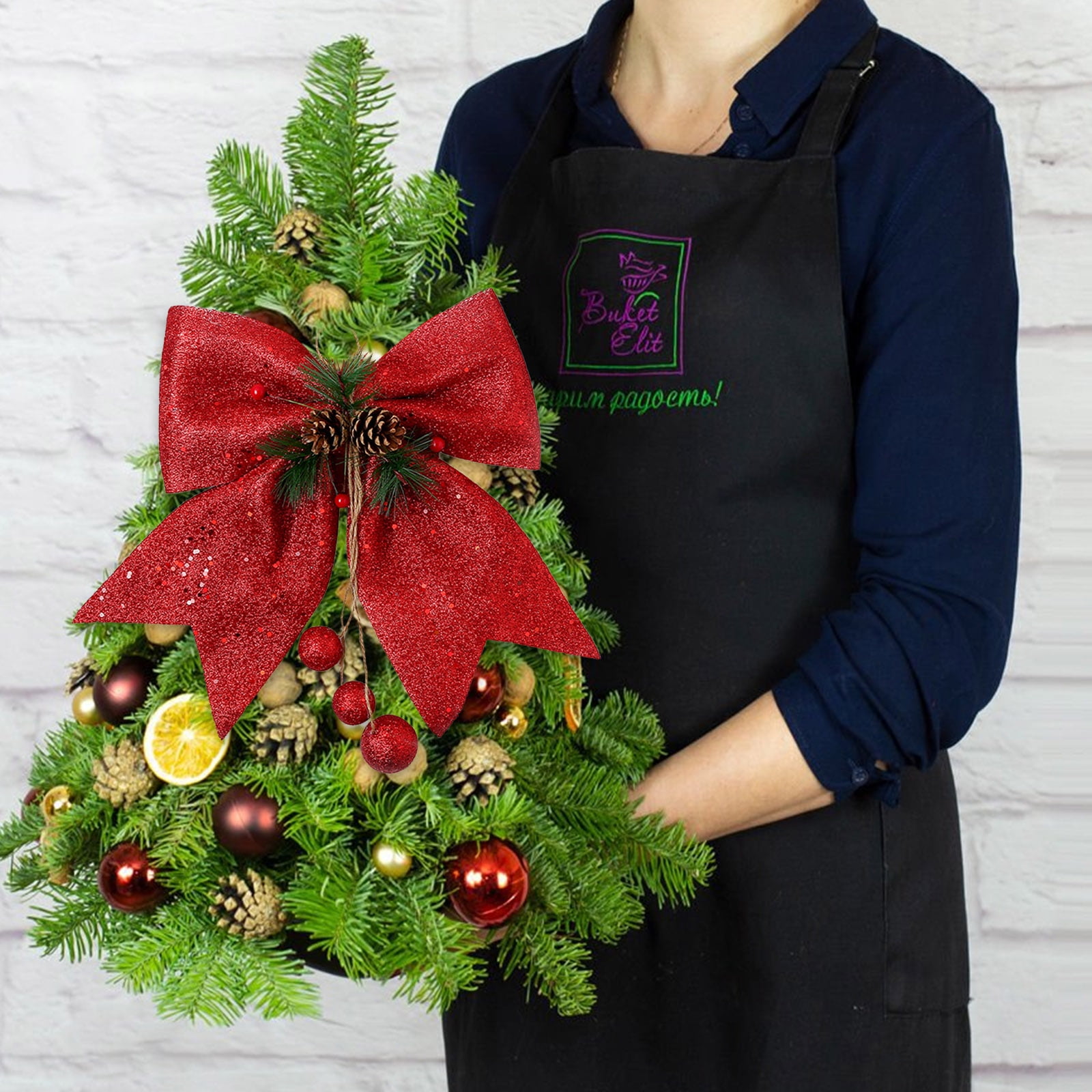 Accaprate Christmas Hangs Christmas Pendant Bow Tie Snowflake Christmas