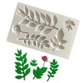 Accaprate Christmas Molds for Baking Christmas Branch Flower Vine Rose