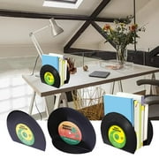 Accaprate Creative Vintage Vinyl Record Book By Book Stand Modern Simple Home Decor Student Disc Bookend