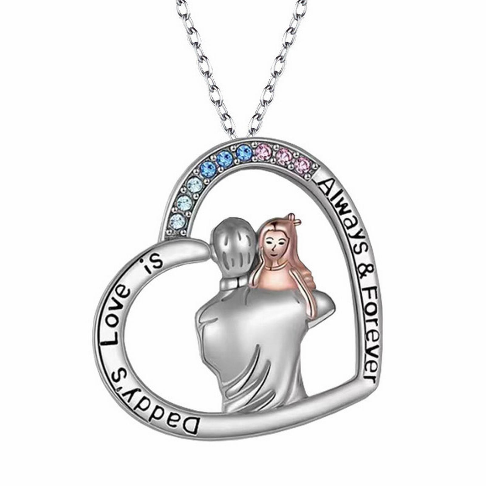 Accaprate dad picture necklace personalized birthday gifts for dad from