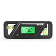 Accaprate Digital Protractor Inclinometer Level Meter Goniometer Measuring Inclinometer Magnet 90 Gauge Digital Display Inclinometer Level Meter Protractor Angle Gauge 2ML
