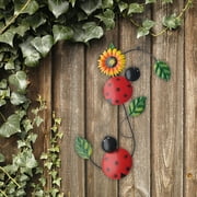 Accaprate Garden WallArt Ladybird Ornament Metal Outdoor Home Decor