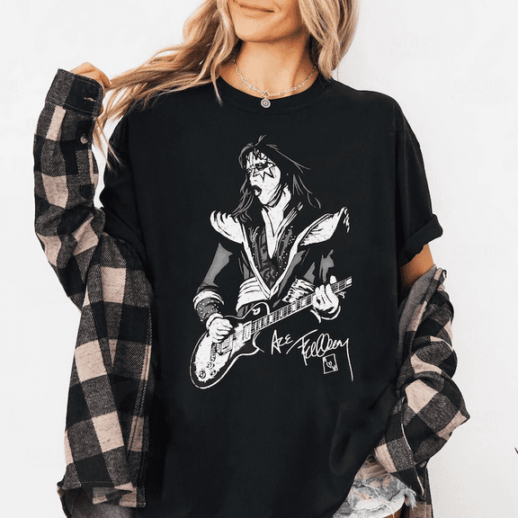 Acce FrehHley Memorial T-Shirt,1951-2025 KISS Shirt, RIP Rock Legend Graphic Tee for Fans