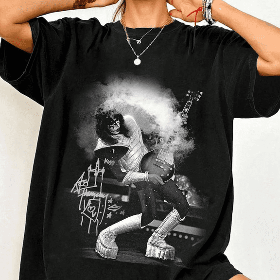 Acce FrehHley The SpaceEman T-Shirt, Vintage 90s Kiss Graphic Tee, Ver 1