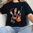 thumbnail image 1 of Acce FrehHley Unisex Cotton T-Shirt, KiSsz Rock Band Shirt, Music Lover Tee, 1 of 4