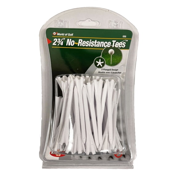Accelerated Golf Golf No-Resistance Tees White Golf Tees New