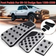thumbnail image 1 of Accelerator Gas Pedal Brake Pedal Cover Foot Pedal Pads Kit for Ram 2011-2019 1500 2500 3500 5500, 1 of 7