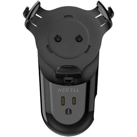Accell - Power Wall Charger with Holder for Amazon Echo Dot 3rd Gen and 2 USB-A Charging Ports