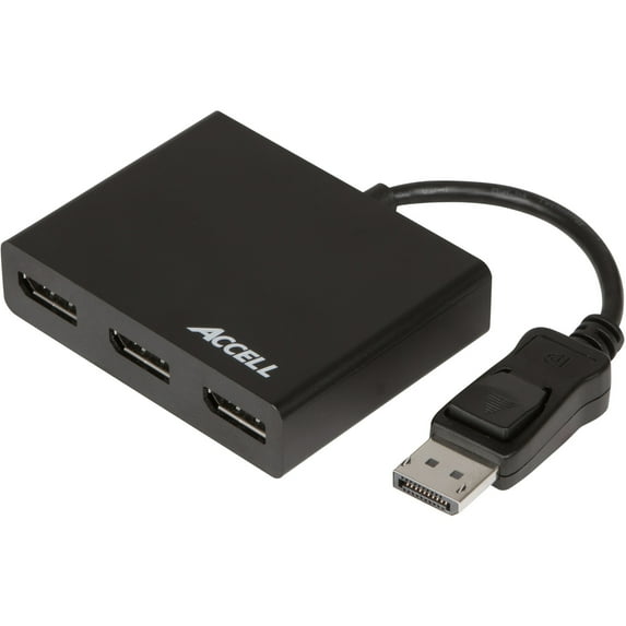 Accell Displayport 1.2 to 3x DisplayPort Multi Monitor Splitter - 3 Port MST Hub