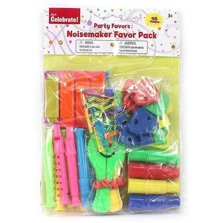 Accellorize 88532 Noisemaker Party Favors - 48 Piece