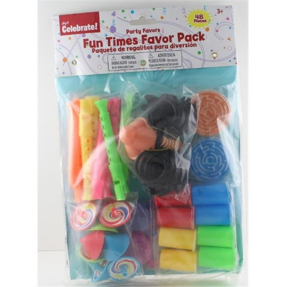 Accellorize Party Favor Fun Times Pack - 48 Piece