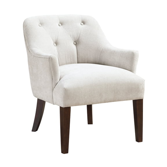 Accent Armchair | Comfort in Living Room or Bedroom | Plywood Frame with Solid Wood Legs | Simple to Assemble