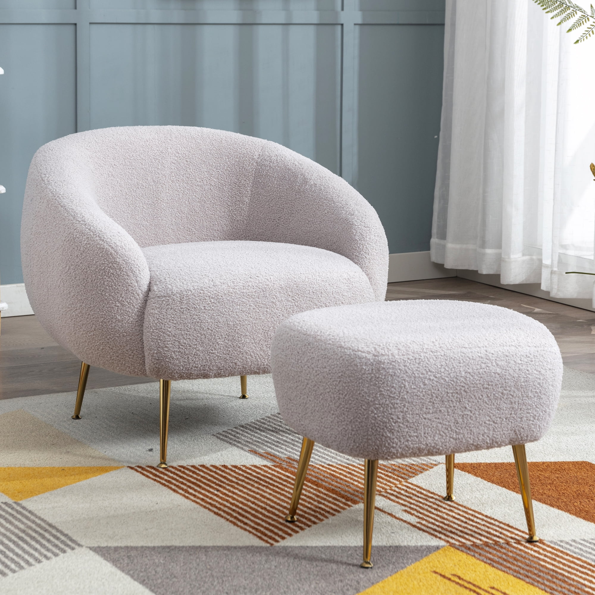 Single armchair 2025 with footstool