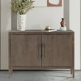 thumbnail image 1 of Accent Cabinet with 2 Doors, Modern Storage Cabinet Furniture, Wood Buffet Sideboard with Adjustable Shelves, Atumon Cabinet for Kitchen Living Room Entryway Hallway, 47.2"Lx17.7"Wx33.5"H, Espresso, 1 of 10