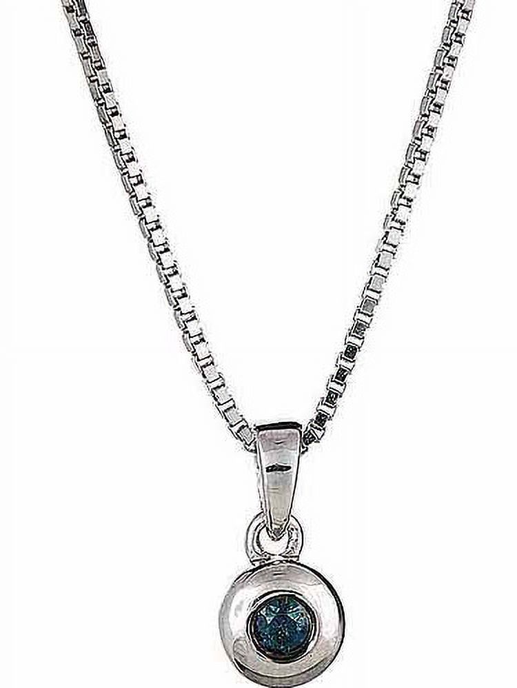 Accent Carat T.w. Round White And Blue D