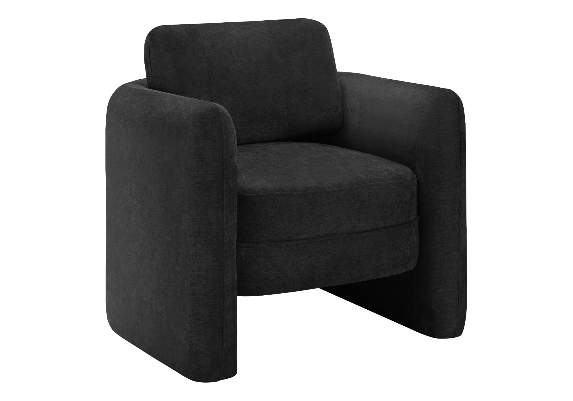Monarch Specialties - I 8096 Accent Chair, 32"H, Upholstered, Living Room, Bedroom, Black Fabric