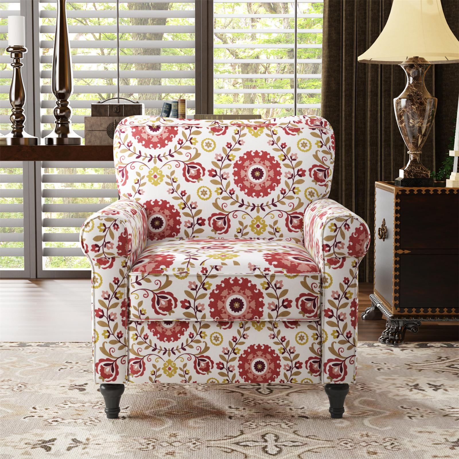 Patterned living room 2025 chairs