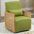 thumbnail image 1 of Articscorpion Modern Linen Solid Print Swivel Barrel, Green, 1 of 9