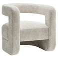 thumbnail image 1 of Accent Chair, Gray, Fabric, Living Room Lounge Cafe Lobby Hospitality Restaurant, Modern Contemporary, HB37372, 1 of 9