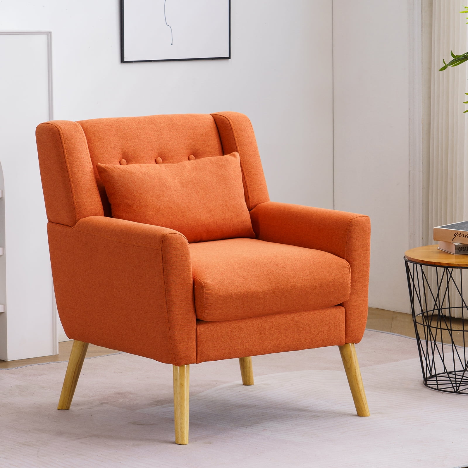 Accent Chair,Living Room Chair with Upholstered Button Tufted,Sofa