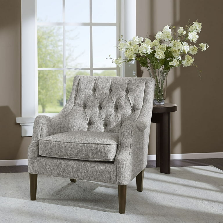 Accent Chair for Living Room, Vintage Polyester Upholstered Arm
