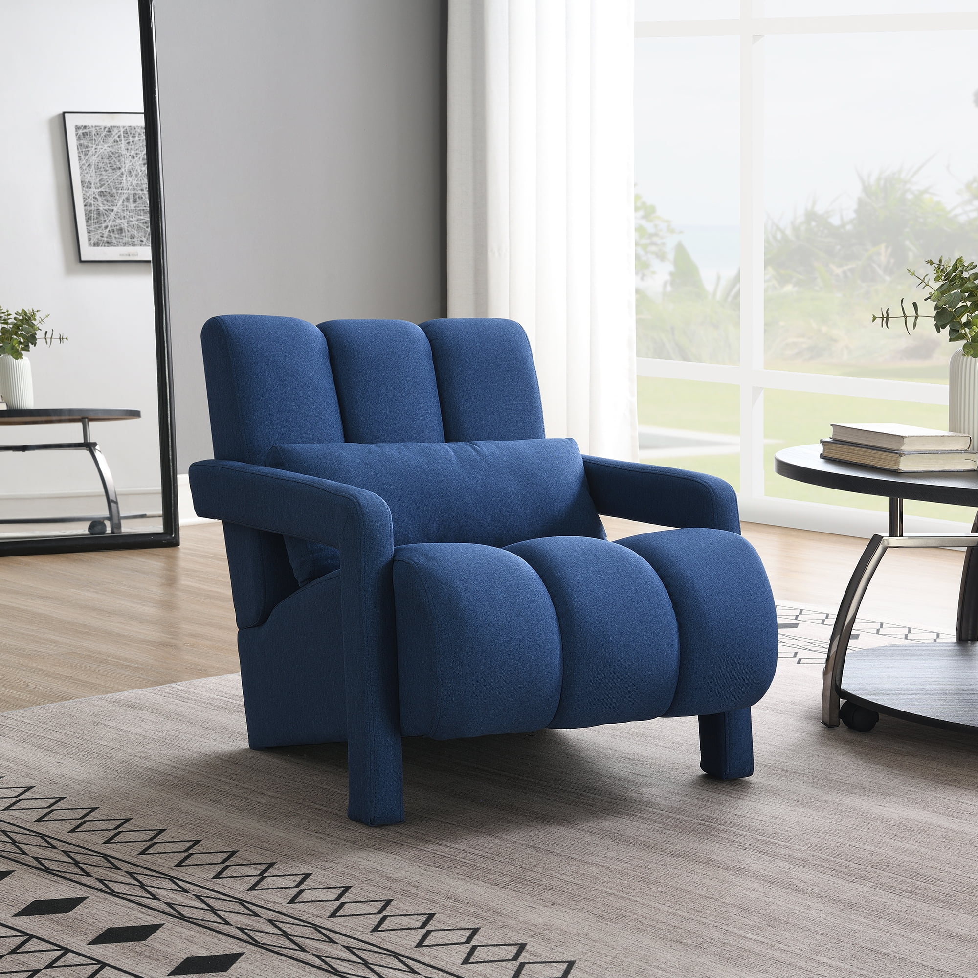 Navy reading chair discount