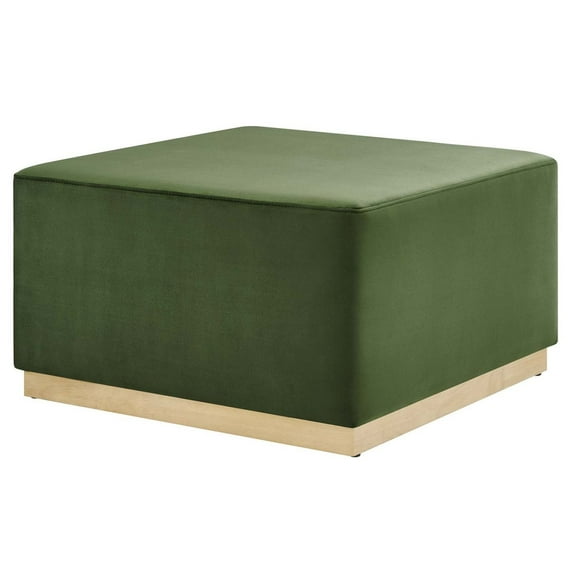 Accent Chair Ottoman, Green, Velvet, French Living Lounge Cafe Lobby Hospitality Restaurant, Modern Contemporary Boutique HB36581