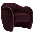 thumbnail image 1 of Accent Chair, Purple, Velvet, Living Room Lounge Cafe Lobby Hospitality Restaurant, Modern Contemporary, HB37547, 1 of 9