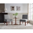 thumbnail image 1 of Accent Chair Set of 2 with Wood Table,Corner Side Chair,Decorative Sitting Chair Table Set,Grey, 1 of 11