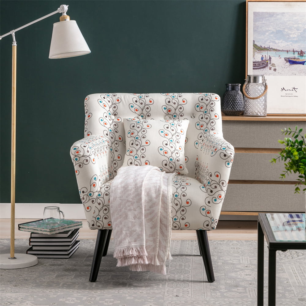 https://i5.walmartimages.com/seo/Accent-Chair-Small-Pillow-Mid-Century-Button-Tufted-Armchair-Floral-Print-Solid-Wood-Legs-Upholstered-Single-Sofa-High-Back-Rest-Padded-Armrest-Bedro_7ad0829c-1b02-478c-a062-057fac984978.9790c39146de37b56b5014c48b6ae50b.jpeg