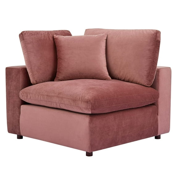 Accent Chair, Velvet, Pink, Modern Contemporary Urban Design, Living Lounge Room Hotel Lobby Hospitality