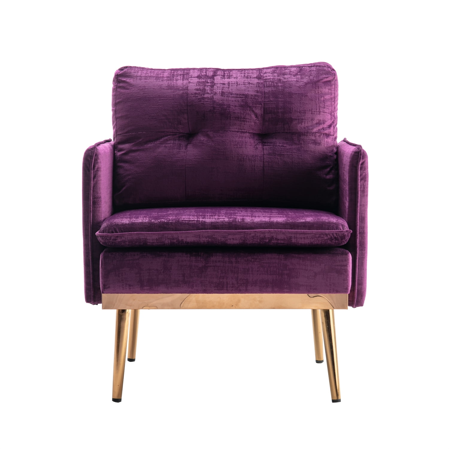 Accent Chair, Velvet Single Sofa Chair with Arms and High Back Modern