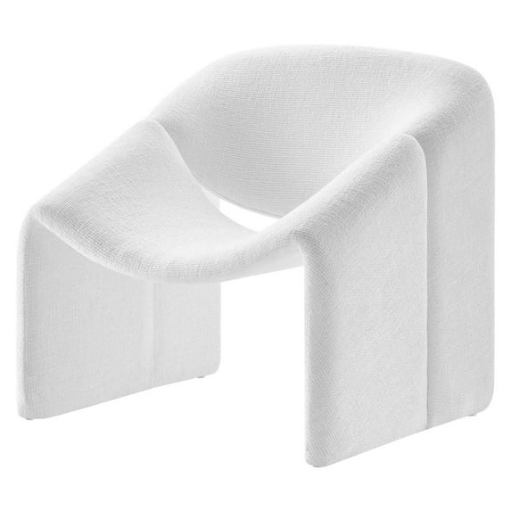 Accent Chair, White, Fabric, Living Kitchen Cafe Bistro Hospitality Restaurant, Modern Contemporary HB36690