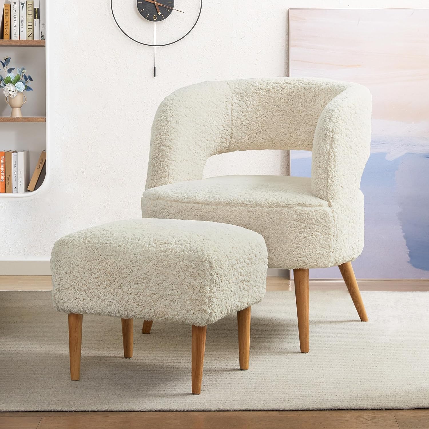 Accent Chair With Ottoman Comfy Chair And Ottoman Set Upholstered