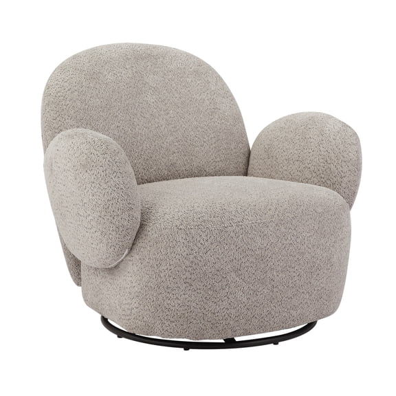 Accent Chair for Living Room with Swivel Function (Grey)