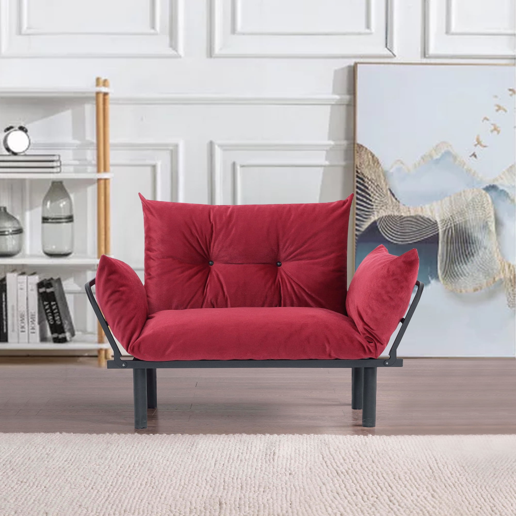 Accent Chairs for Living Room Modern Chenille Upholstered Reading