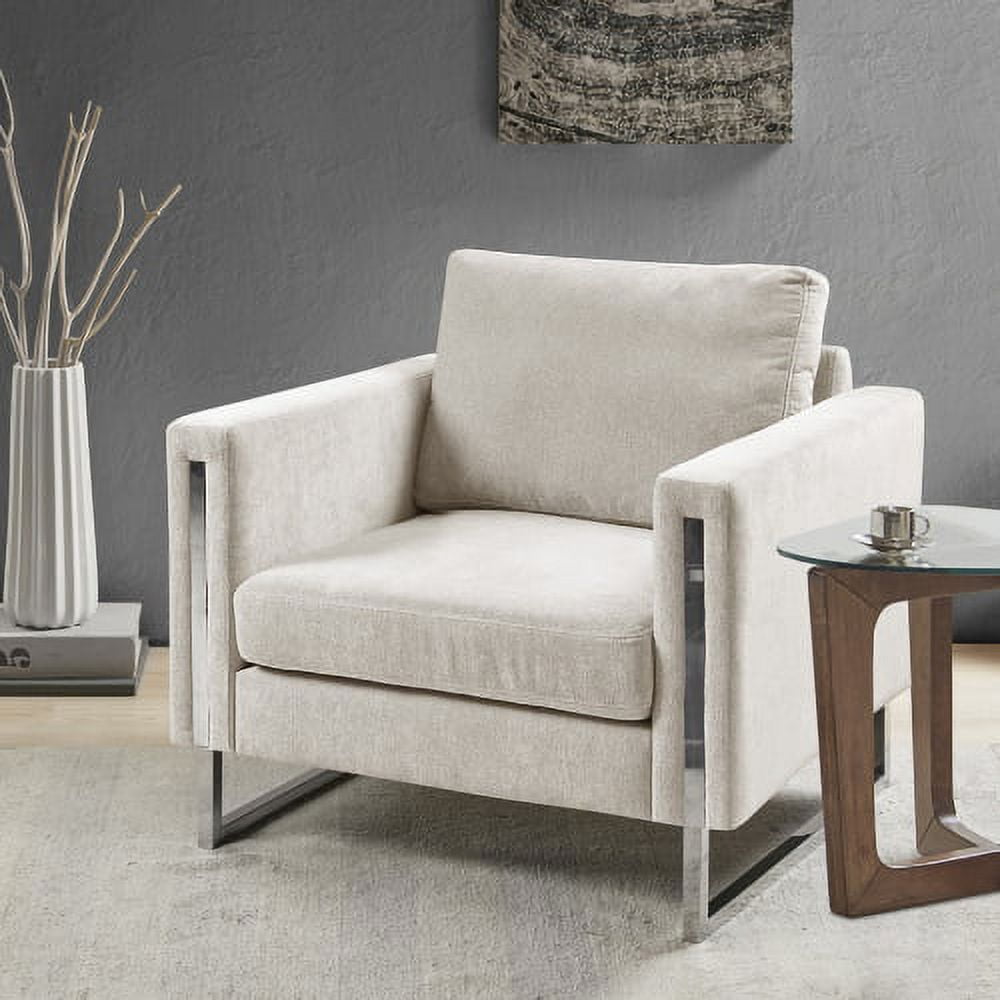 Accent Chairs, Modern Mid-Century Living Room Chair with Extra-Thick ...