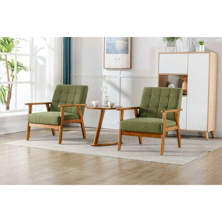 Accent Chairs Set Of 2 With Side Table