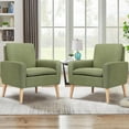 Accent Chairs Set of 2 Living Room Chairs Mid Century Modern Chair
