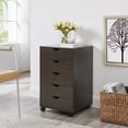 thumbnail image 1 of Accent Chest 5-Drawer Office Storage Cabinet by Naomi Home - Color: Espresso, Size: 5 Drawer, 1 of 8