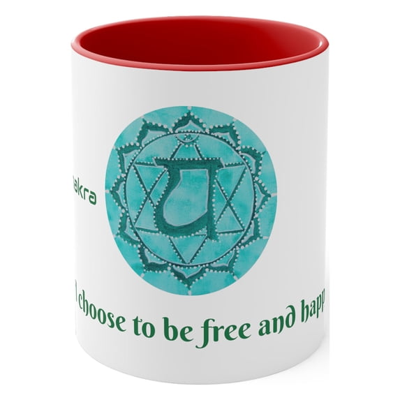 Accent Coffee Mug, 11oz|Chakra Coffee mug | Spiritual Coffee Mug