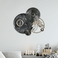 thumbnail image 1 of Extra Large Wall Clock, Metal Clock, Round Clock, Wall Decor, Wall Accent, Decorative Wall Art With Clock, Non-Ticking Silent Clock, Unique Home Interior Decor for Home or Office, 1 of 6