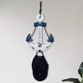 thumbnail image 1 of Accent Collection Nautical Anchor Wall Rack With Thermometer - Rustic Blue, 1 of 5
