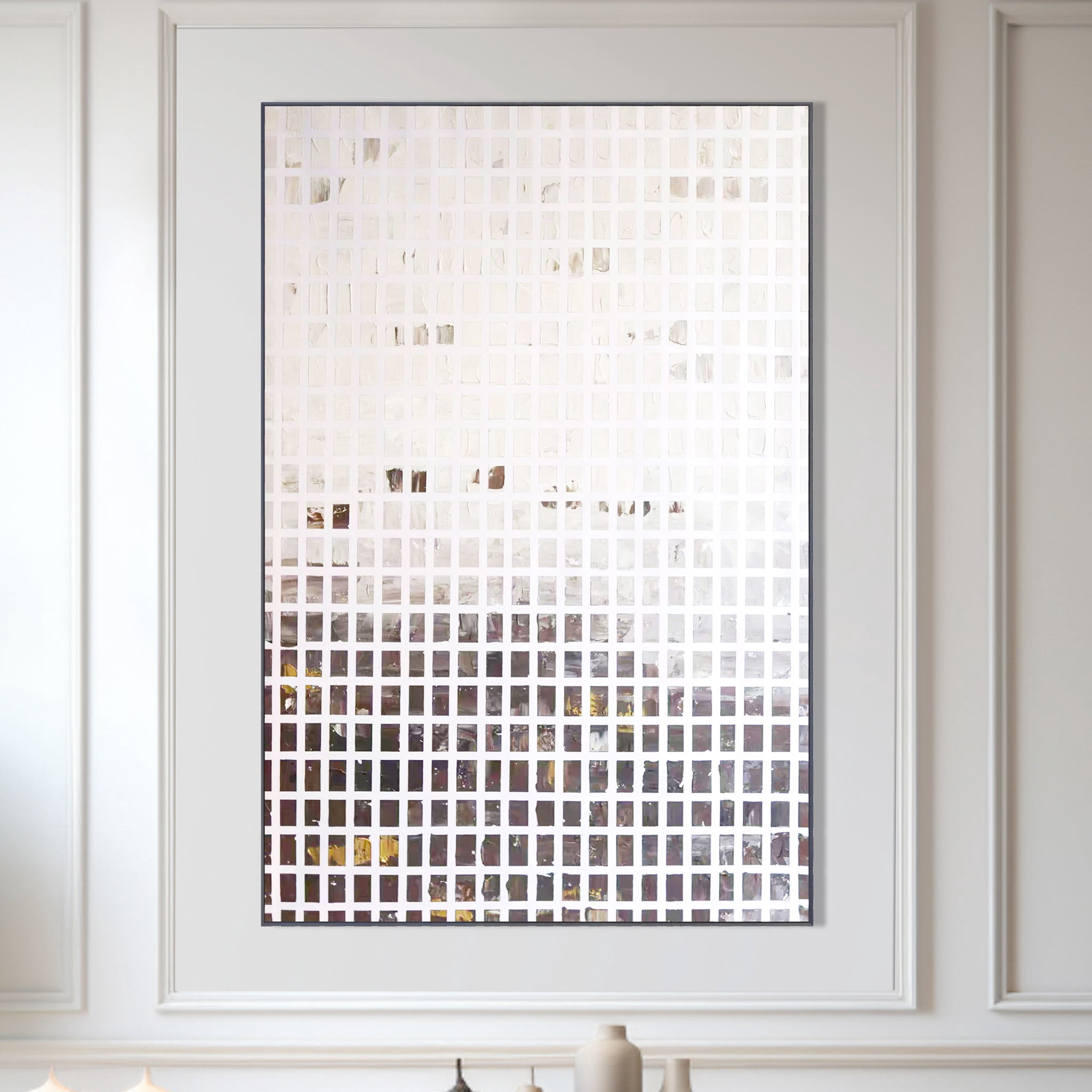 Illustration of Textured Canvas Wall Decor For Office