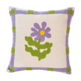 thumbnail image 1 of Accent Decor Throw Pillow Cover Hook Stitched Floral Boho Farmhouse Decor New Home Gift Housewarming Gift Cotton Blend Spring Decor for Couch Bed, 1 of 9