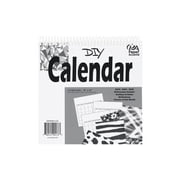 Accent Design Paper Accents Blank Calendar 8" x 8", 14 Months, White