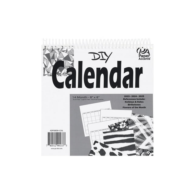 Accent Design Paper Accents Create Your Own Calendar 8