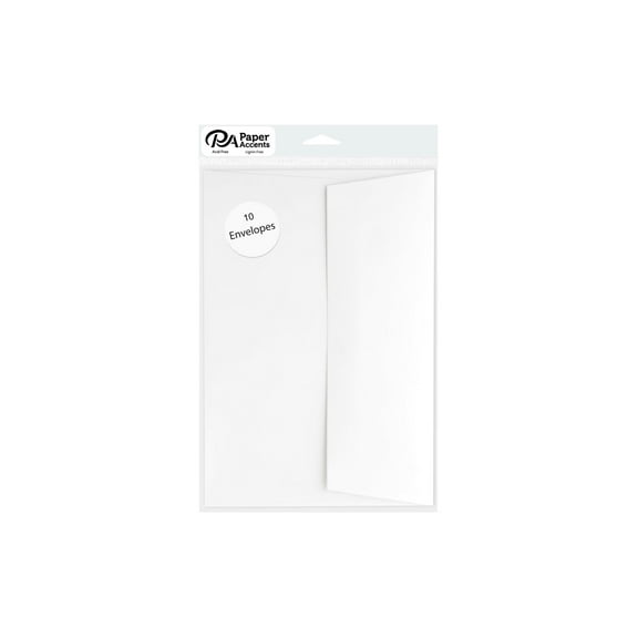 Accent Design Paper Accents Envelope, White, 10pc, 4.25"x6.25", Envelopes 4x6, 4x6 Envelopes For Invitations, Invitation Envelopes, Greeting Card