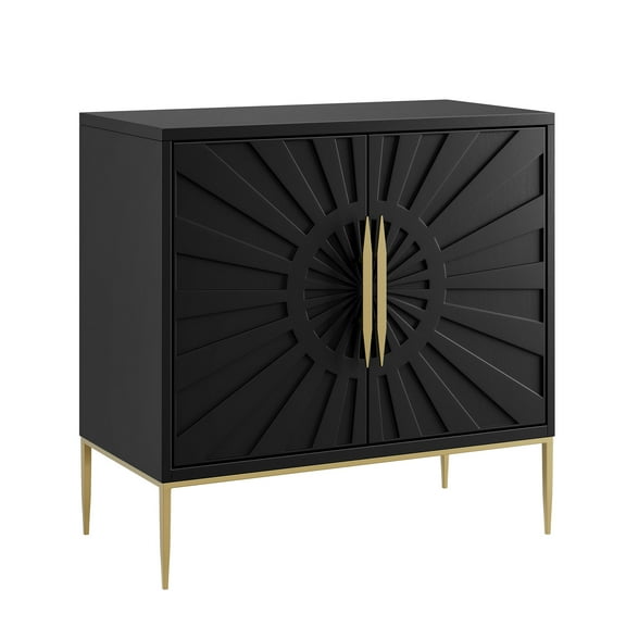 Accent Entry Cabinet , Black, Wood, Living Dining Room Kitchen Cafe Bistro Hospitality Restaurant, Modern Contemporary, HB37866